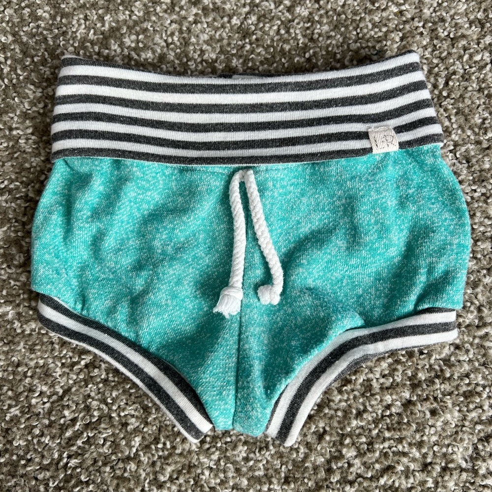 Teal and Gray Kids Shorts
